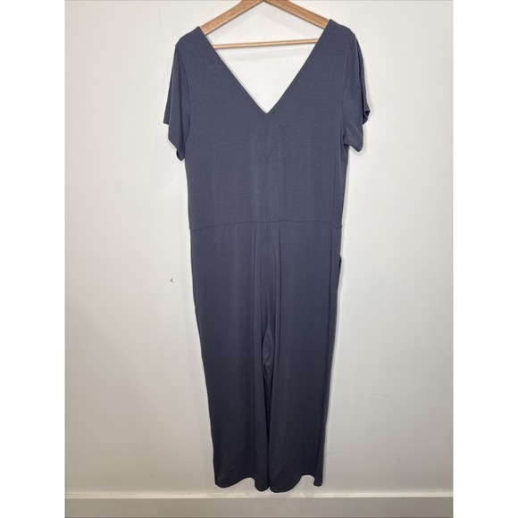 NEW UNIVERSAL STANDARD Wide Leg Jumpsuit Tencel Jemma Women 2XS Short Sleeve - Picture 3 of 8